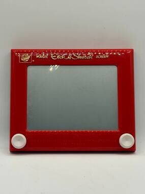 Vintage Ohio Art Classic Red Magic Etch A Sketch Drawing Toy